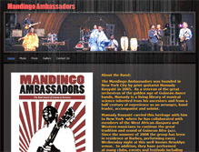 Tablet Screenshot of mandingoambassadors.com